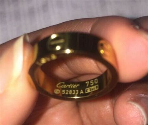 fake cartier love ring|cartier 750 ring 52833a ito.